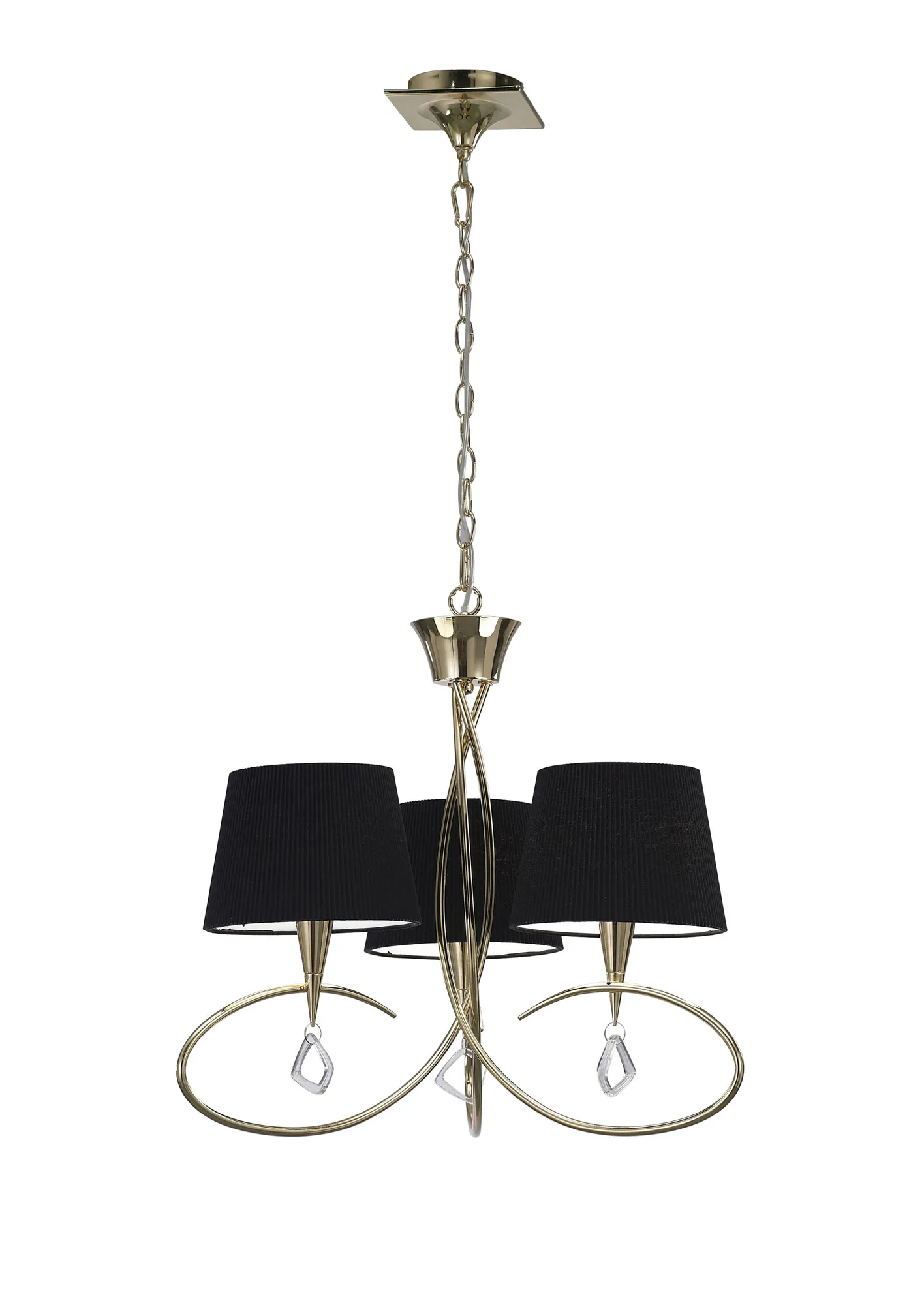 Mara French Gold-Black Ceiling Lights Mantra Multi Arm Fittings Mara French Gold-Black Ceiling Lights Mantra Multi Arm Fittings